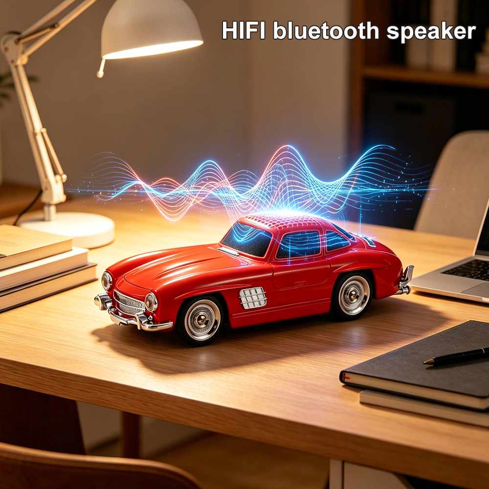 Amazon Music Audio Quality - Altavoz Bluetooth Inalámbrico Retro WS300SL, Recargable,