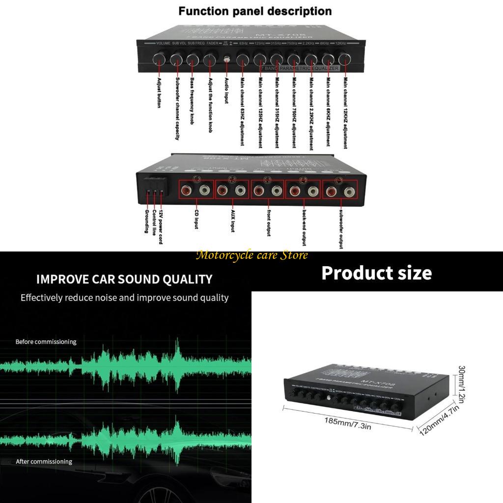 Audio Music Equalizer - Ecualizador de Auto Innovador de 7