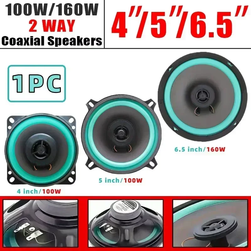 Audio Universal Music - Altavoces para Auto de 4/5/6 Pulgadas,