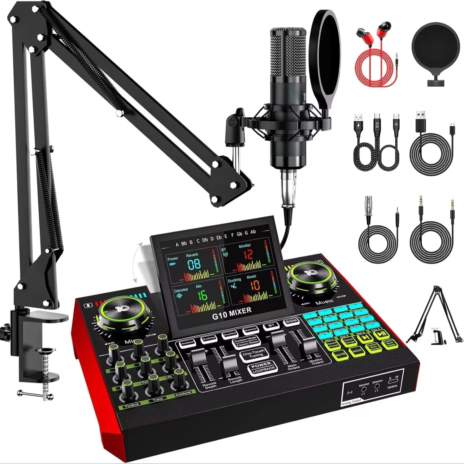 Audio Music Changer - Interfaz de Audio Tenlamp G10 para