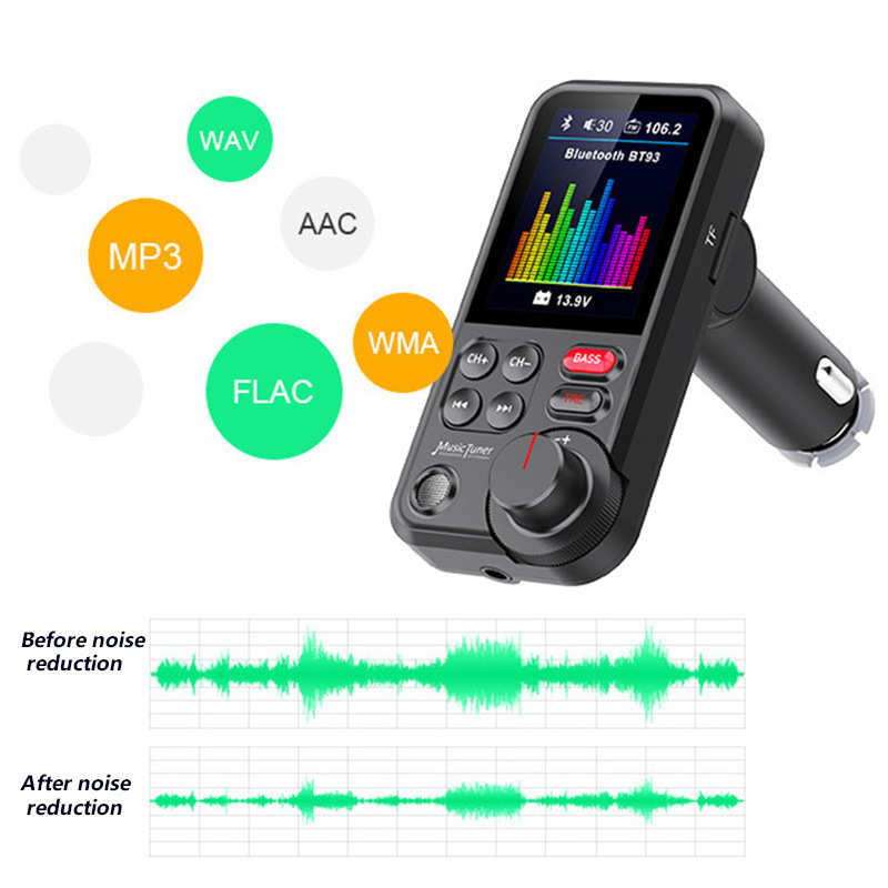 Transmisor FM para coche, repr - Audio Music Equalizer reseña y precio