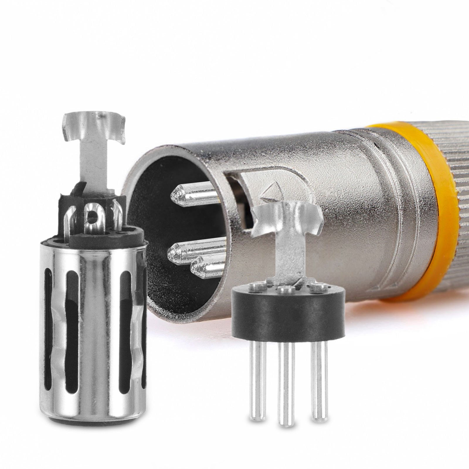 6 Conectores XLR Hembra a Hemb - Audio Music Changer reseña y precio