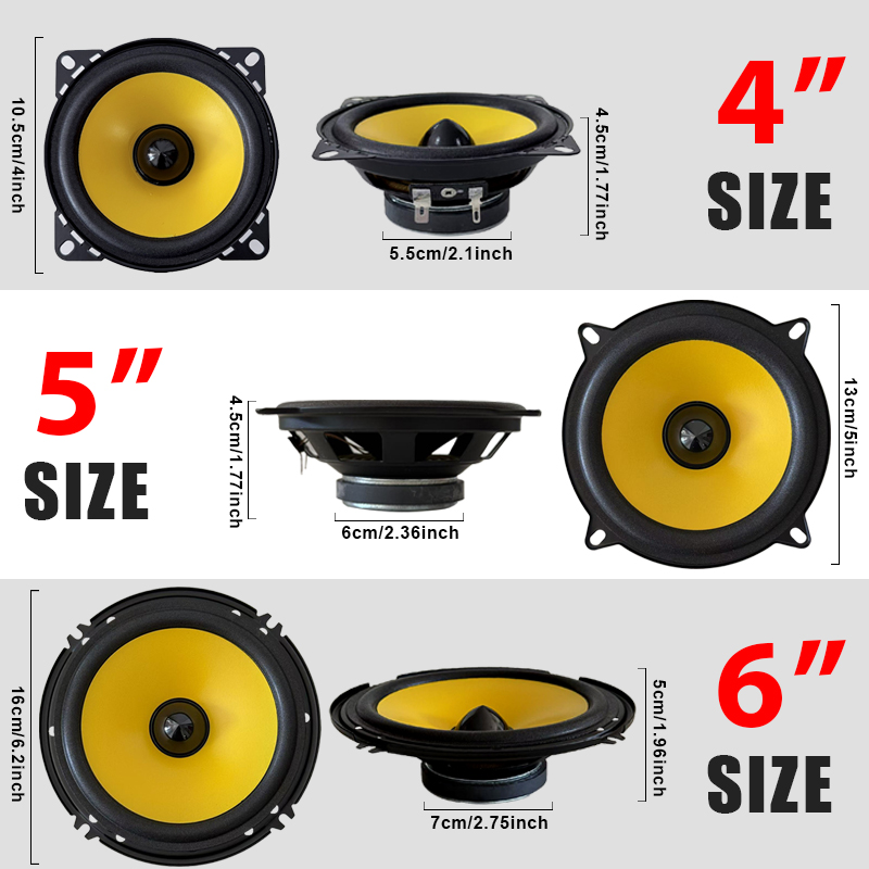 2 Altavoces Coaxiales para Aut - Audio Universal Music reseña y precio