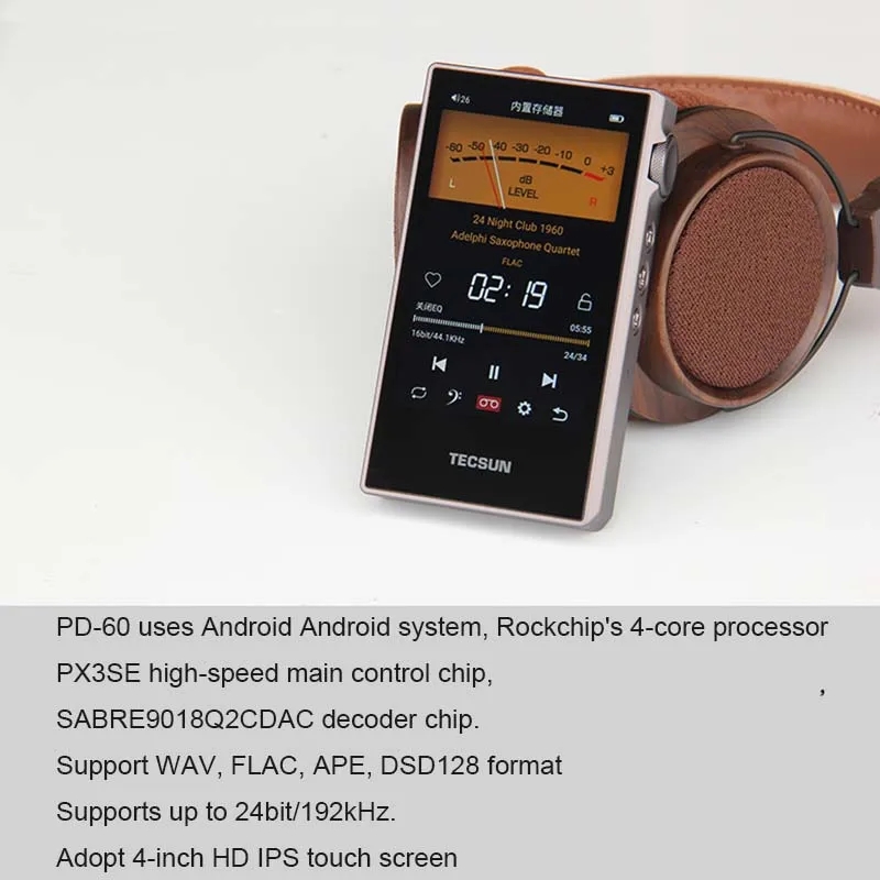 Tecsun PD-60 Reproductor de mú - Audio Music Equalizer reseña y precio