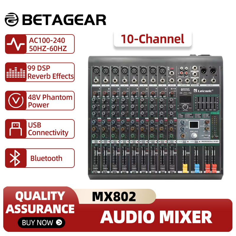 Consola mezcladora Leicozic MX - Audio Music Equalizer reseña y precio
