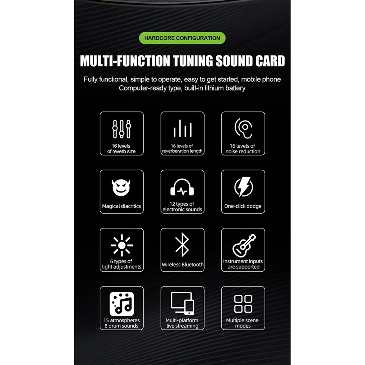 Tarjeta de Sonido en Vivo DT77 - Audio Music Changer reseña y precio