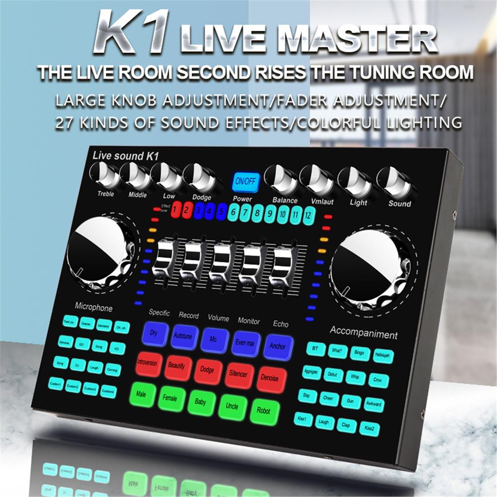 Mezclador de Audio K1, Tarjeta - Audio Music Changer reseña y precio