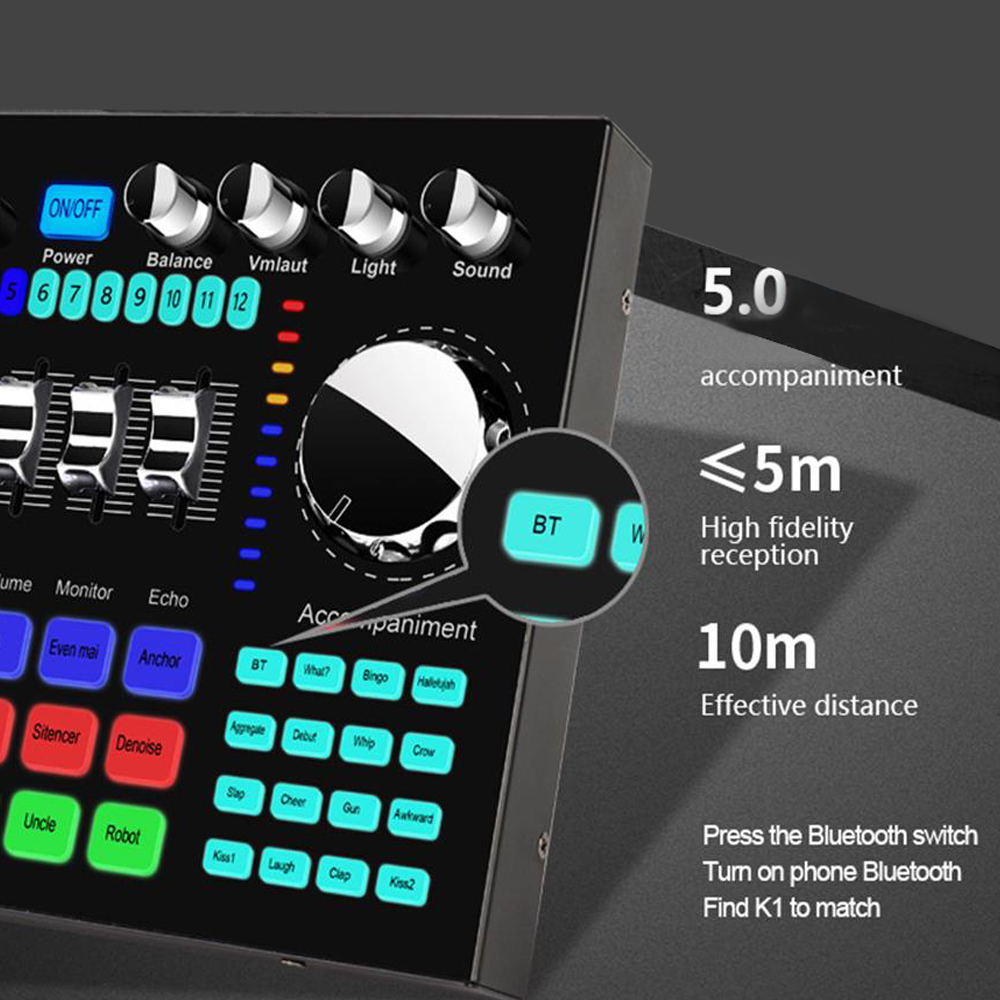 Mezclador de Audio K1, Tarjeta - Audio Music Changer reseña y precio